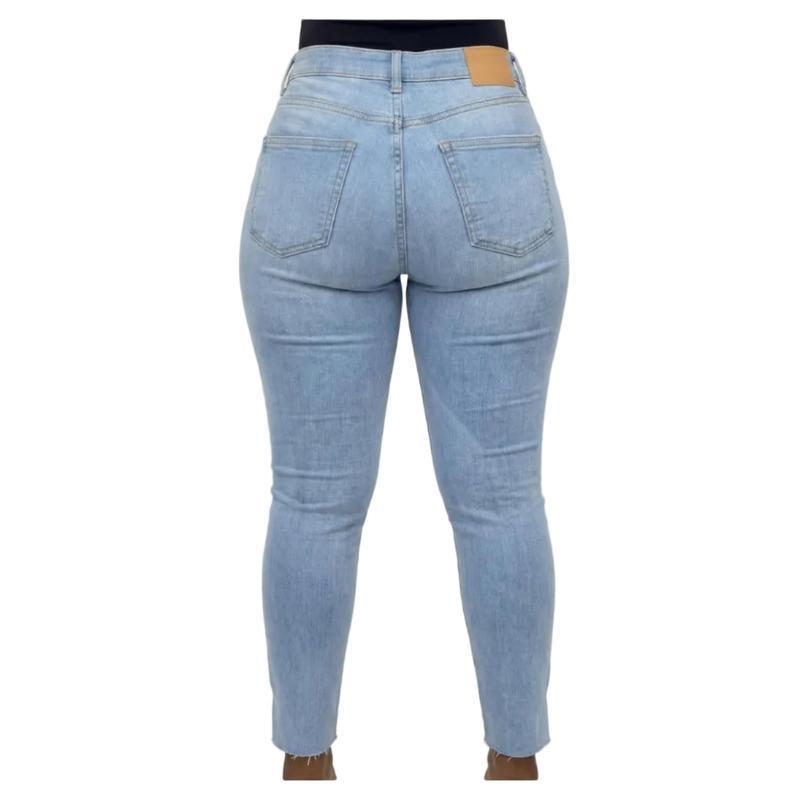 Buy-Ladies Super Stretchy Super Skinny Strong Denim Jeans | Slit Hem | "Zia" - A Grade-Online-in South Africa-on Zalemart