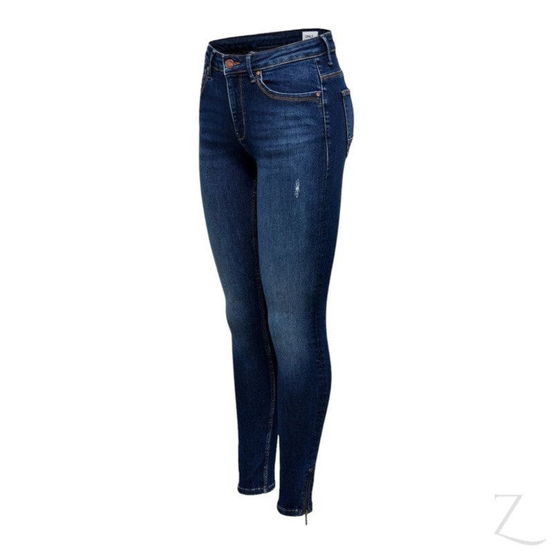 Buy-Ladies Super Stretchy Super Skinny Strong Detailed Denim Jeans | Zip Detail | "Phela"-Online-in South Africa-on Zalemart