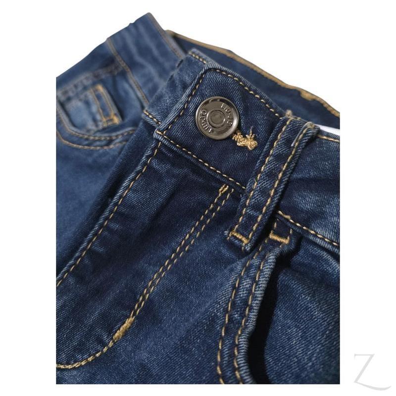 Buy-Ladies Super Stretchy Super Skinny Strong Push-Up Denim Jeans | Studded Hem | "Gugu" - A Grade-Online-in South Africa-on Zalemart