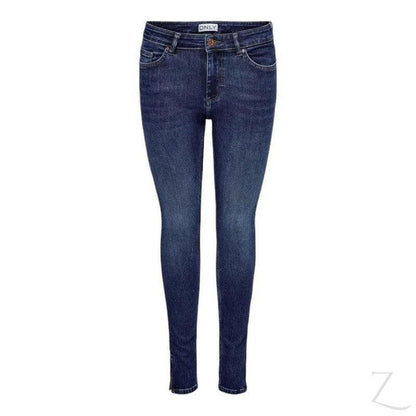 Buy-Ladies Super Stretchy Super Skinny Super Strong Denim Jeans | Zip Detail | "Phela"-Navy Blue-26-Regular-Online-in South Africa-on Zalemart