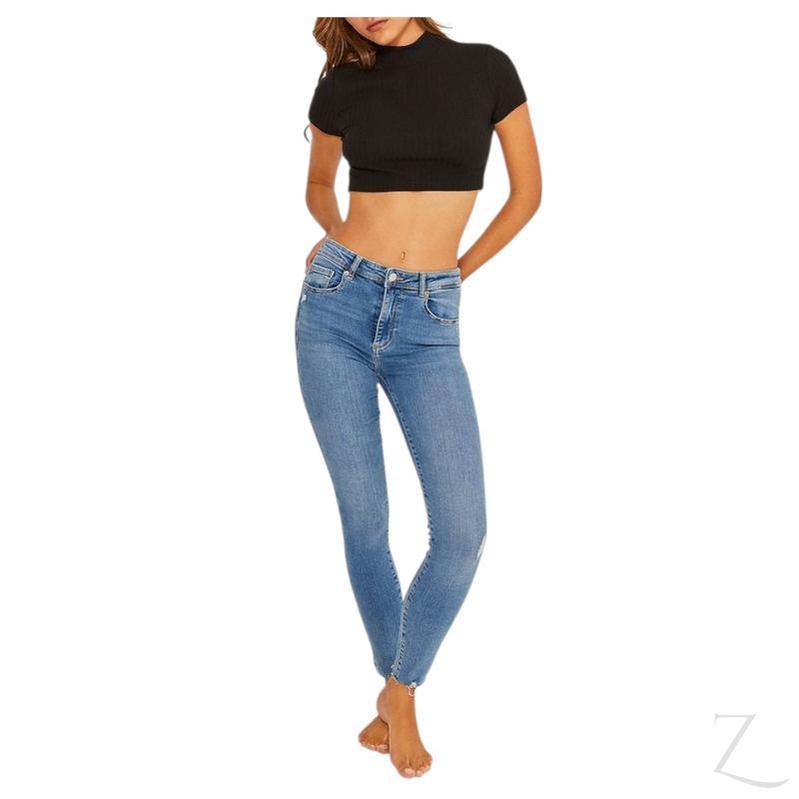 Buy-Ladies Super Stretchy Super Skinny Super Strong Push Up Denim Jeans | Detailed | "Khumba" - B Grade-Online-in South Africa-on Zalemart