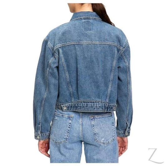 Buy-Ladies Super Strong 90s Fit Icon Denim Jacket | Plain | "Bobo" - B Grade-Online-in South Africa-on Zalemart