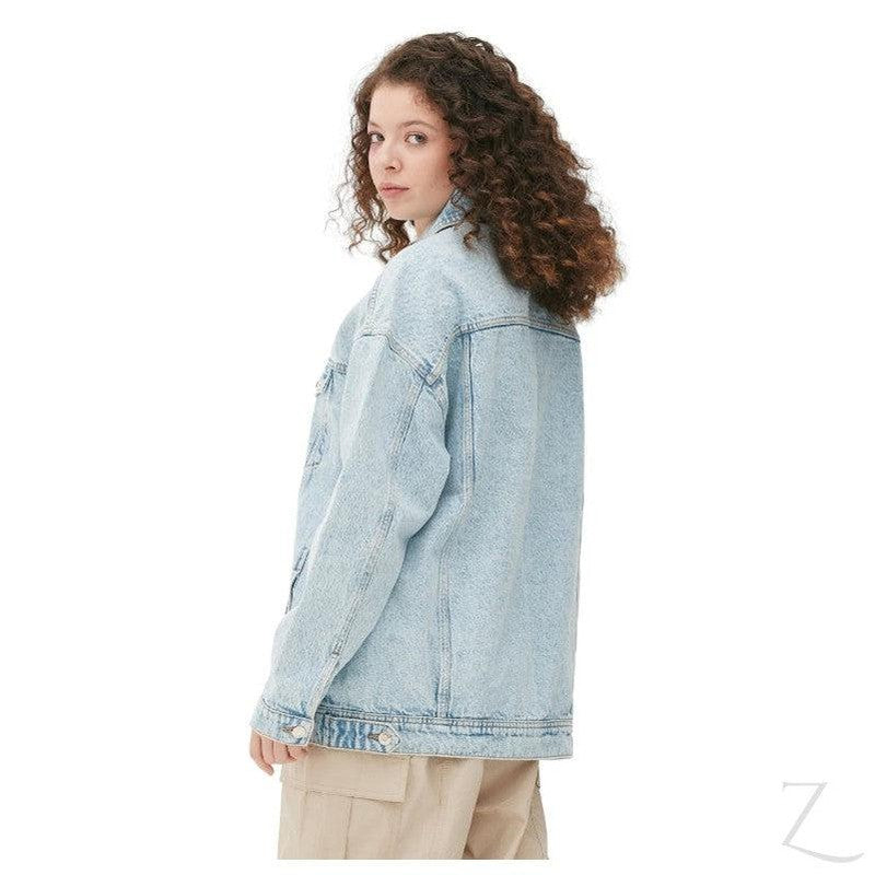 Buy-Ladies Super Strong Oversized Denim Jacket | Plain | "Oola"-Online-in South Africa-on Zalemart