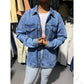 Buy-Ladies Super Strong Oversized Denim Jacket | Plain | "Zia"-Online-in South Africa-on Zalemart