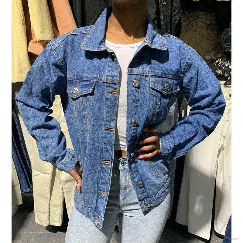 Buy-Ladies Super Strong Oversized Denim Jacket | Plain | "Zia"-Online-in South Africa-on Zalemart