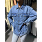 Buy-Ladies Super Strong Oversized Denim Jacket | Plain | "Zia"-Online-in South Africa-on Zalemart