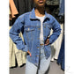 Buy-Ladies Super Strong Oversized Denim Jacket | Plain | "Zia"-Online-in South Africa-on Zalemart