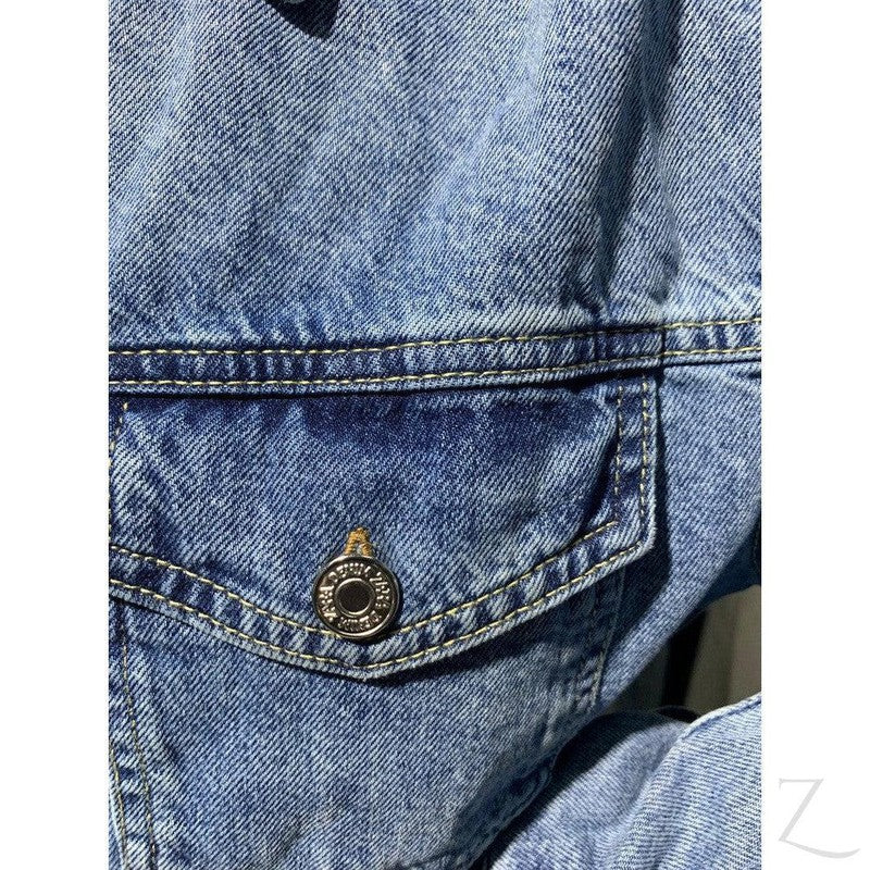 Buy-Ladies Super Strong Oversized Denim Jacket | Plain | "Zia"-Online-in South Africa-on Zalemart