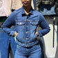 Buy-Ladies Super Strong Short Denim Jacket | Plain | "Futhi"-Online-in South Africa-on Zalemart