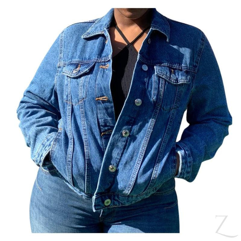 Buy-Ladies Super Strong Short Denim Jacket | Plain | "Wow"-Online-in South Africa-on Zalemart