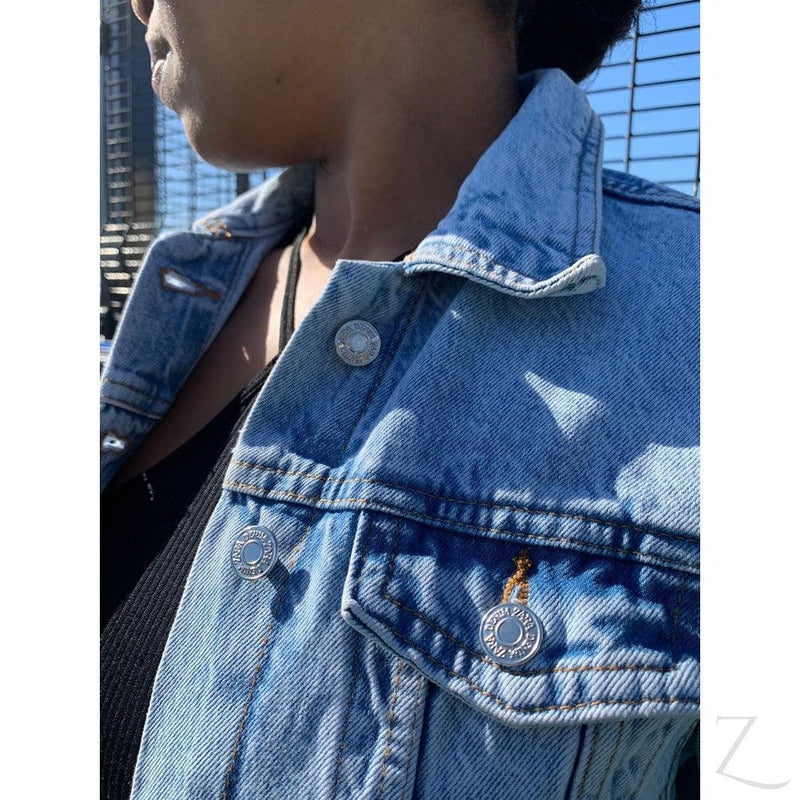 Buy-Ladies Super Strong Short Denim Jacket | Plain | "Zia"-Online-in South Africa-on Zalemart