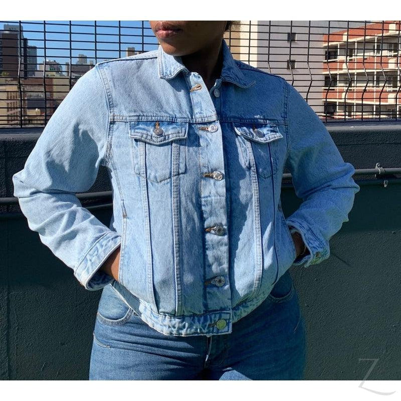 Buy-Ladies Super Strong Short Denim Jacket | Plain | "Zia"-Online-in South Africa-on Zalemart