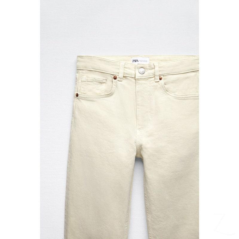 Buy-Ladies Super Strong Slightly Stretchy Flared Denim Jeans | Cropped | "Zia"-Online-in South Africa-on Zalemart