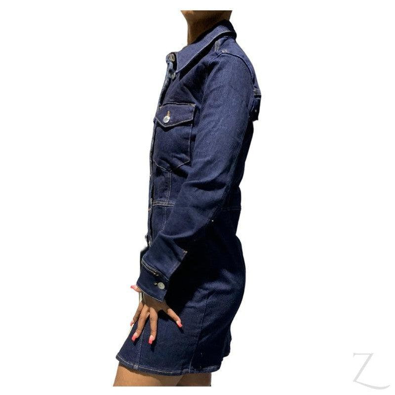 Buy-Ladies Super Strong Stretchy Denim Dress | Short | "Layo"-Online-in South Africa-on Zalemart