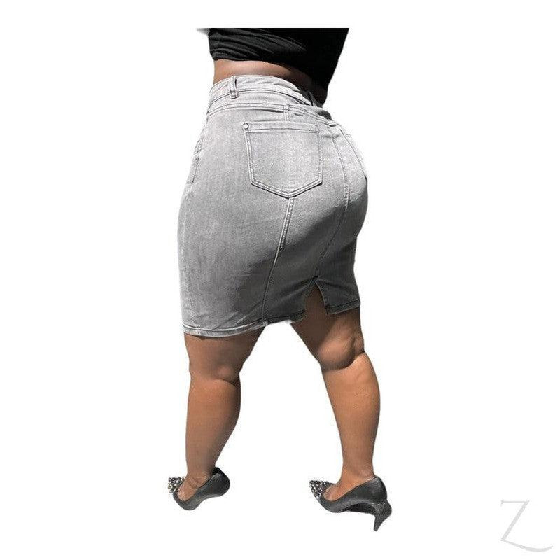 Buy-Ladies Super Strong Stretchy Denim Skirt | Short | "Gali"-Online-in South Africa-on Zalemart