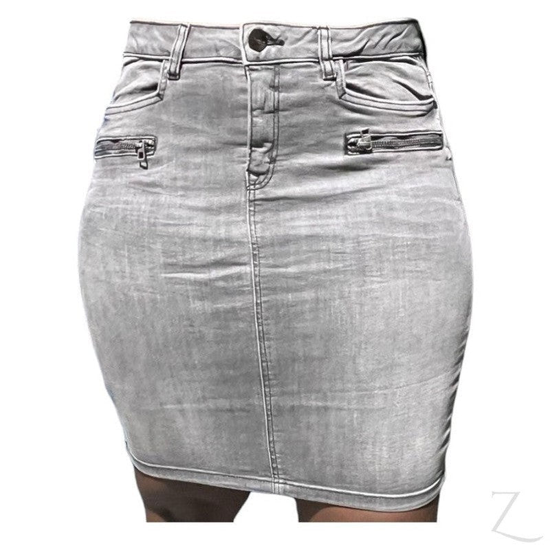 Buy-Ladies Super Strong Stretchy Denim Skirt | Short | "Gali"-Online-in South Africa-on Zalemart