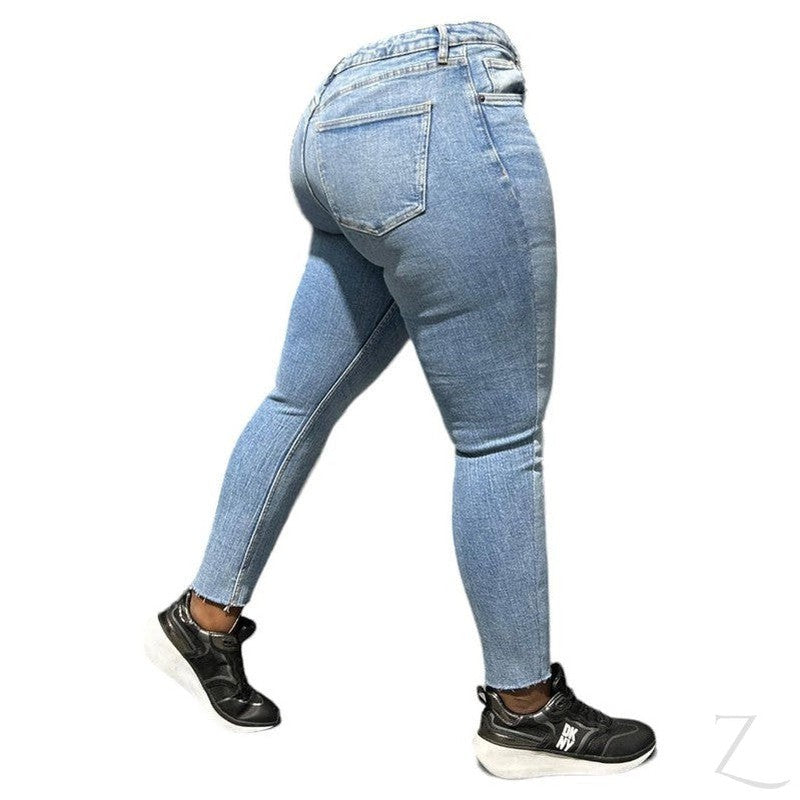 Buy-Ladies Super Strong Stretchy Skinny Denim Jeans | Cropped | "Zia"-Online-in South Africa-on Zalemart