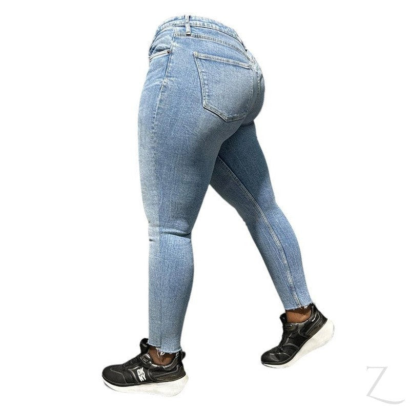 Buy-Ladies Super Strong Stretchy Skinny Denim Jeans | Cropped | "Zia"-Online-in South Africa-on Zalemart