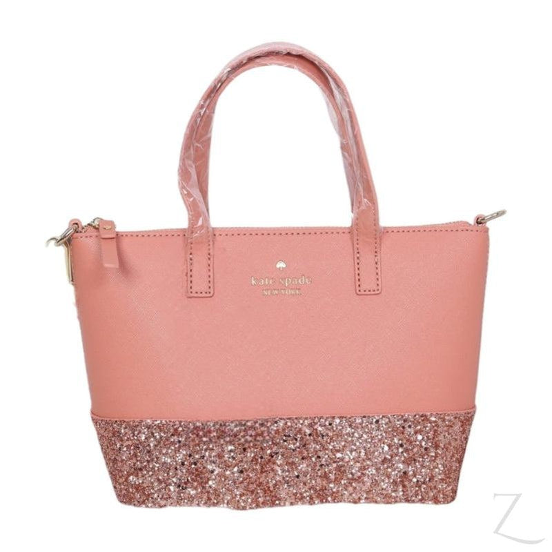 Buy-Ladies Super Strong Tote Bag | Glitter Bottom | "Lavu"-Pink-Online-in South Africa-on Zalemart