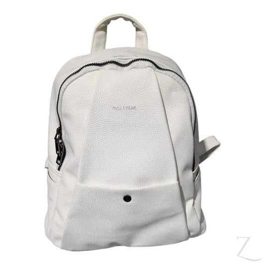 Buy-Ladies Urban Backpack | Front Pocket | "Dube" - B Grade-White-Online-in South Africa-on Zalemart