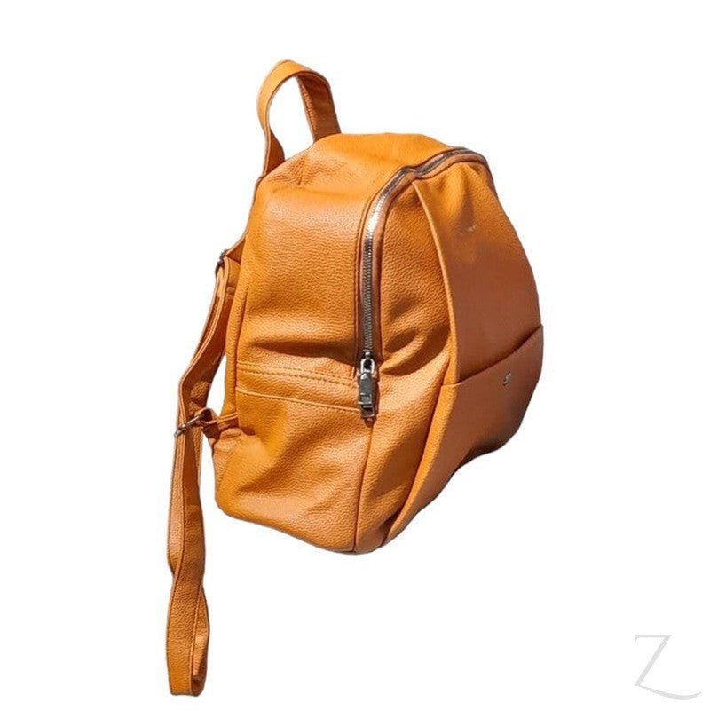 Buy-Ladies Urban Backpack | Front Pocket | "Dube"-Brown-Online-in South Africa-on Zalemart