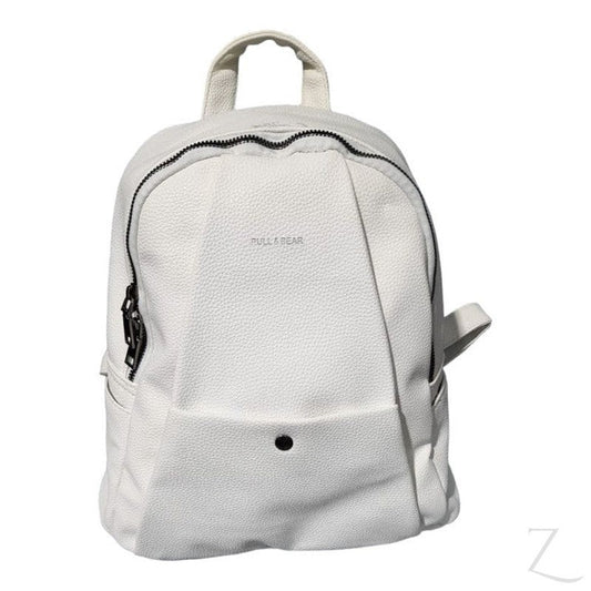 Buy-Ladies Urban Backpack | Front Pocket | "Dube"-White-Online-in South Africa-on Zalemart