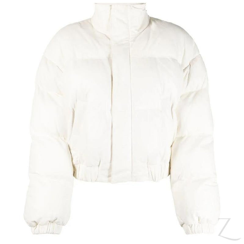 White puffer jacket zara clearance