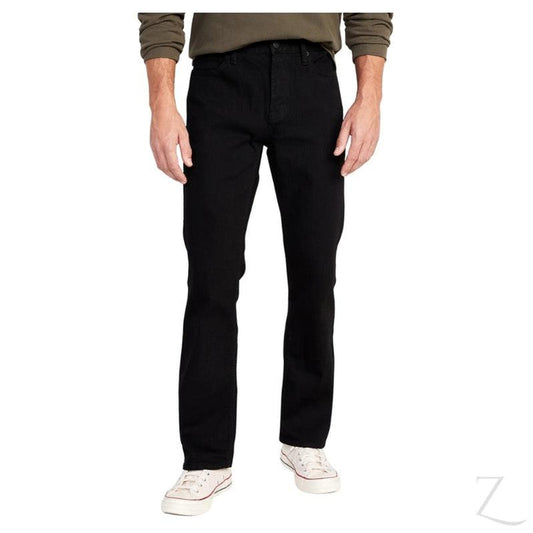 Buy-Men's Boot-Cut Strong Denim Jeans | Plain | "Samina"-Black-30-Regular-Online-in South Africa-on Zalemart