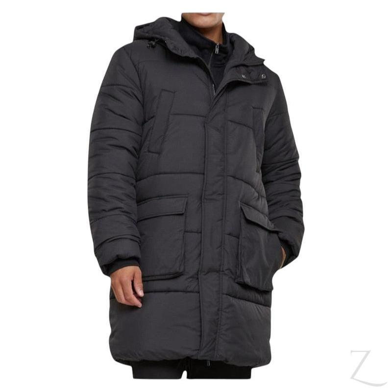 Buy-Men's Long Hooded Puffer Jacket | Taffeta Lined | "Jita"-A Grade-Online-in South Africa-on Zalemart