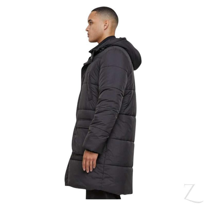 Buy-Men's Long Hooded Puffer Jacket | Taffeta Lined | "Jita" - B Grade-Online-in South Africa-on Zalemart