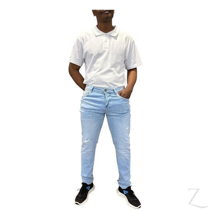Buy-Men's Stretchy Strong Skinny Denim Jeans | Ripped | "Wow" - A Grade-Online-in South Africa-on Zalemart