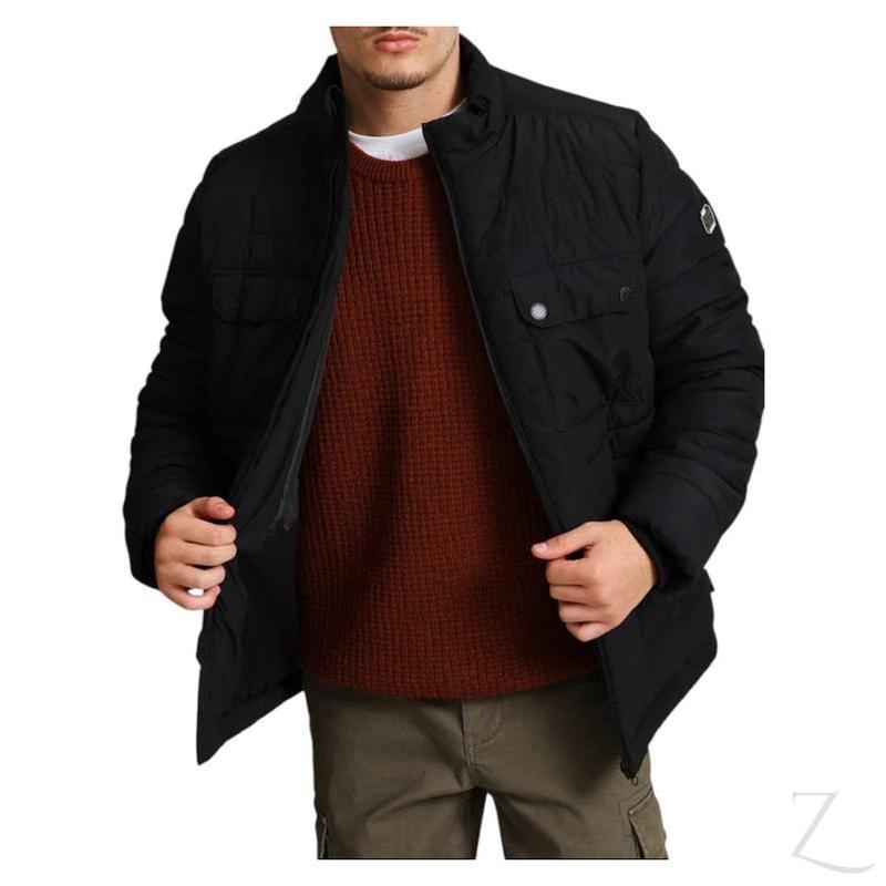 Buy-Men's Strong Funnel-Neck Padded Jacket | Cargo Pockets | "Theku" - A Grade-Online-in South Africa-on Zalemart