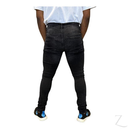 Buy-Men's Super Skinny Strong Stretchy Denim Jeans | Ripped | "Wow" - B Grade-Online-in South Africa-on Zalemart