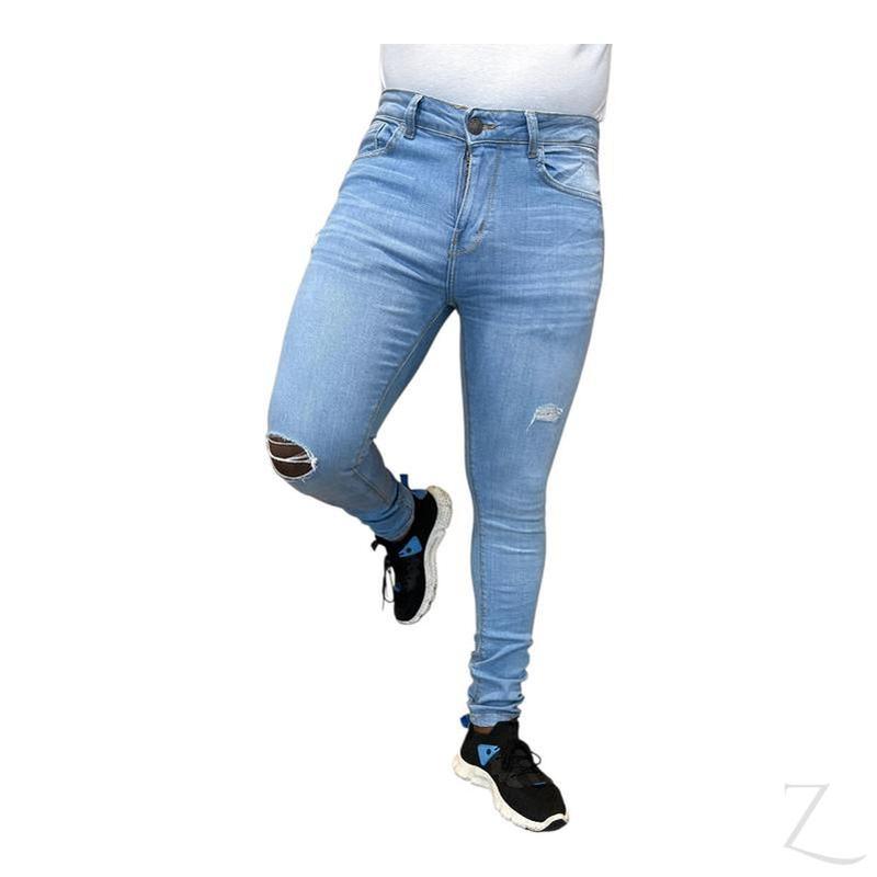 Buy-Men's Super Skinny Strong Stretchy Denim Jeans | Ripped | "Wow" - B Grade-Online-in South Africa-on Zalemart