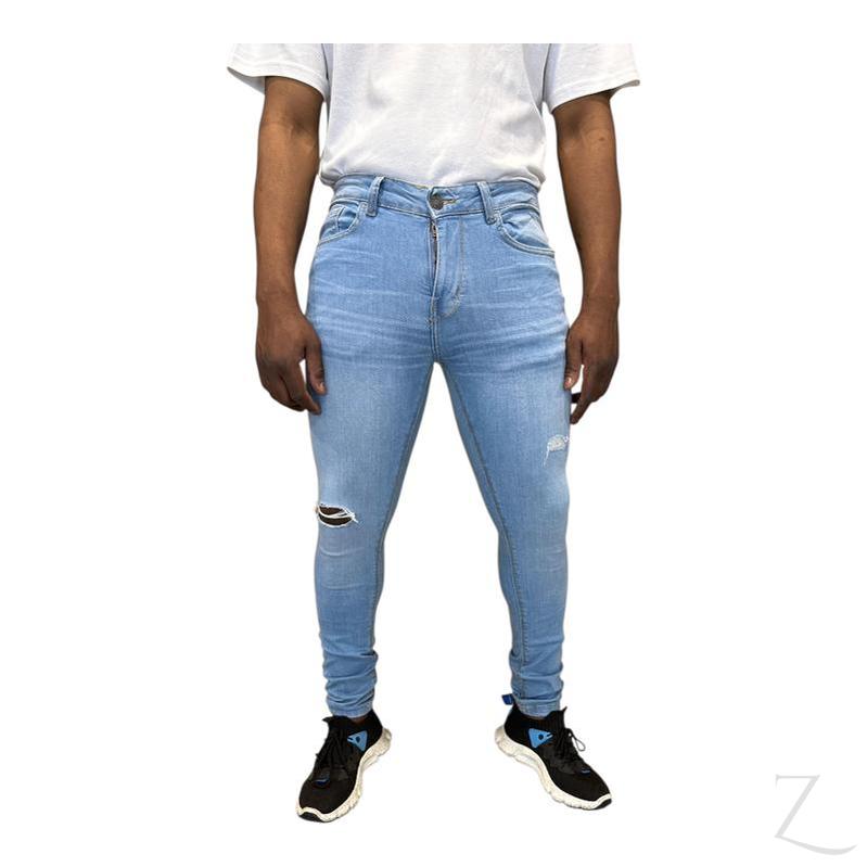 Buy-Men's Super Skinny Strong Stretchy Denim Jeans | Ripped | "Wow" - B Grade-Online-in South Africa-on Zalemart