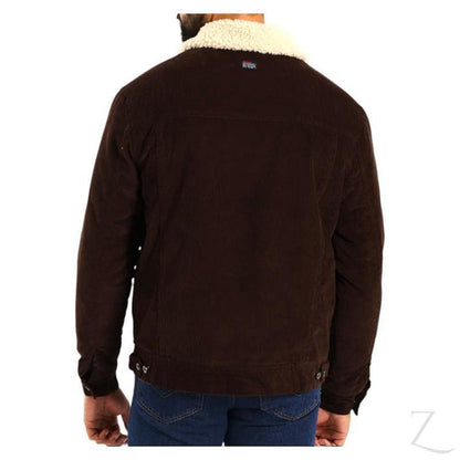 Buy-Men's Super Strong Corduroy Denim Jacket | Sherpa Lining | "Theku" - B Grade-Online-in South Africa-on Zalemart
