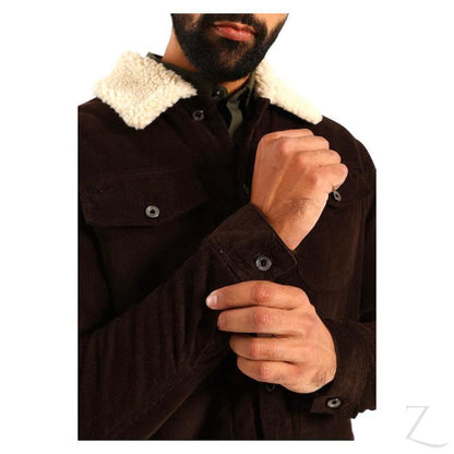 Buy-Men's Super Strong Corduroy Denim Jacket | Sherpa Lining | "Theku" - B Grade-Online-in South Africa-on Zalemart