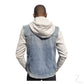 Buy-Men's Super Strong Hooded Denim Jacket | Striped Sleeves | "Cope"-Online-in South Africa-on Zalemart