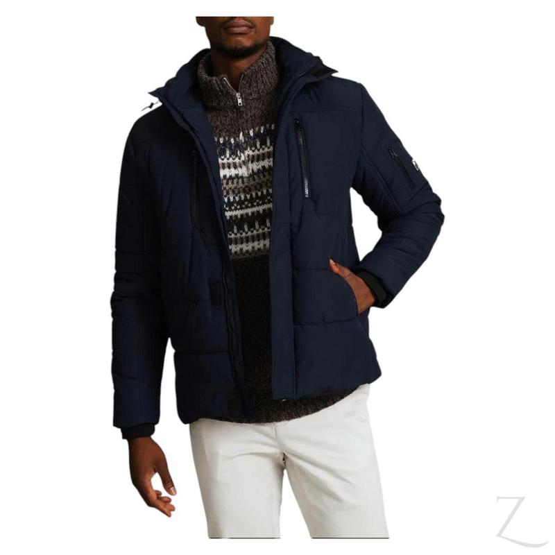 Buy-Men's Super Strong Padded Hoodie Jacket | Zip Pockets | "Theku" - B Grade-Online-in South Africa-on Zalemart