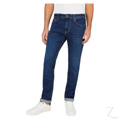 Buy-Men's Super Strong Slightly Stretchy Slim Fit Denim Jeans | Plain | "Kasi" - A Grade-Dark Blue-32-Online-in South Africa-on Zalemart