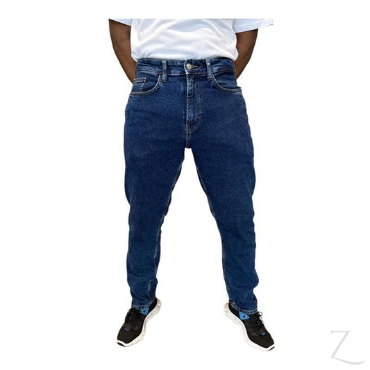 Buy-Men's Super Strong Slightly Stretchy Straight Leg Denim Jeans | Plain | "Zia" - B Grade-Blue-32-Regular-Online-in South Africa-on Zalemart