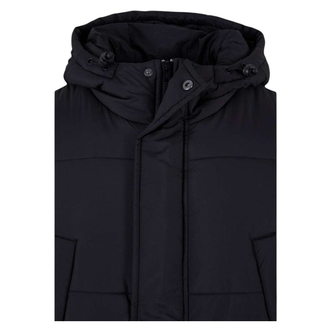 Men's Long Hooded Puffer Jacket | Taffeta Lined | "Jita" - A Grade