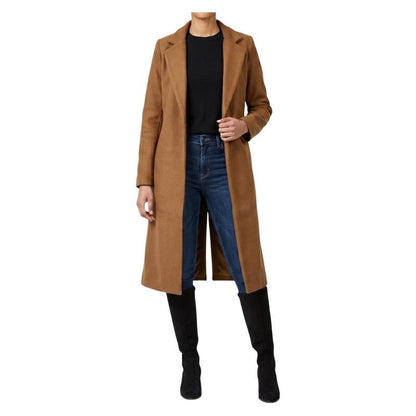 Ladies Strong Felt Textured Coat | Plain | "Zia" - A Grade
