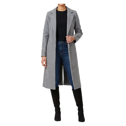 Ladies Strong Felt Textured Coat | Plain | "Zia" - A Grade