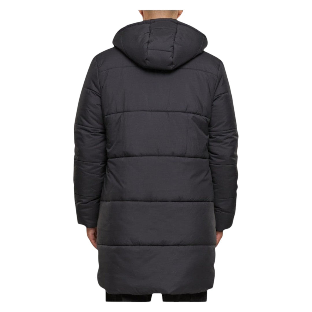 Men's Long Hooded Puffer Jacket | Taffeta Lined | "Jita" - A Grade