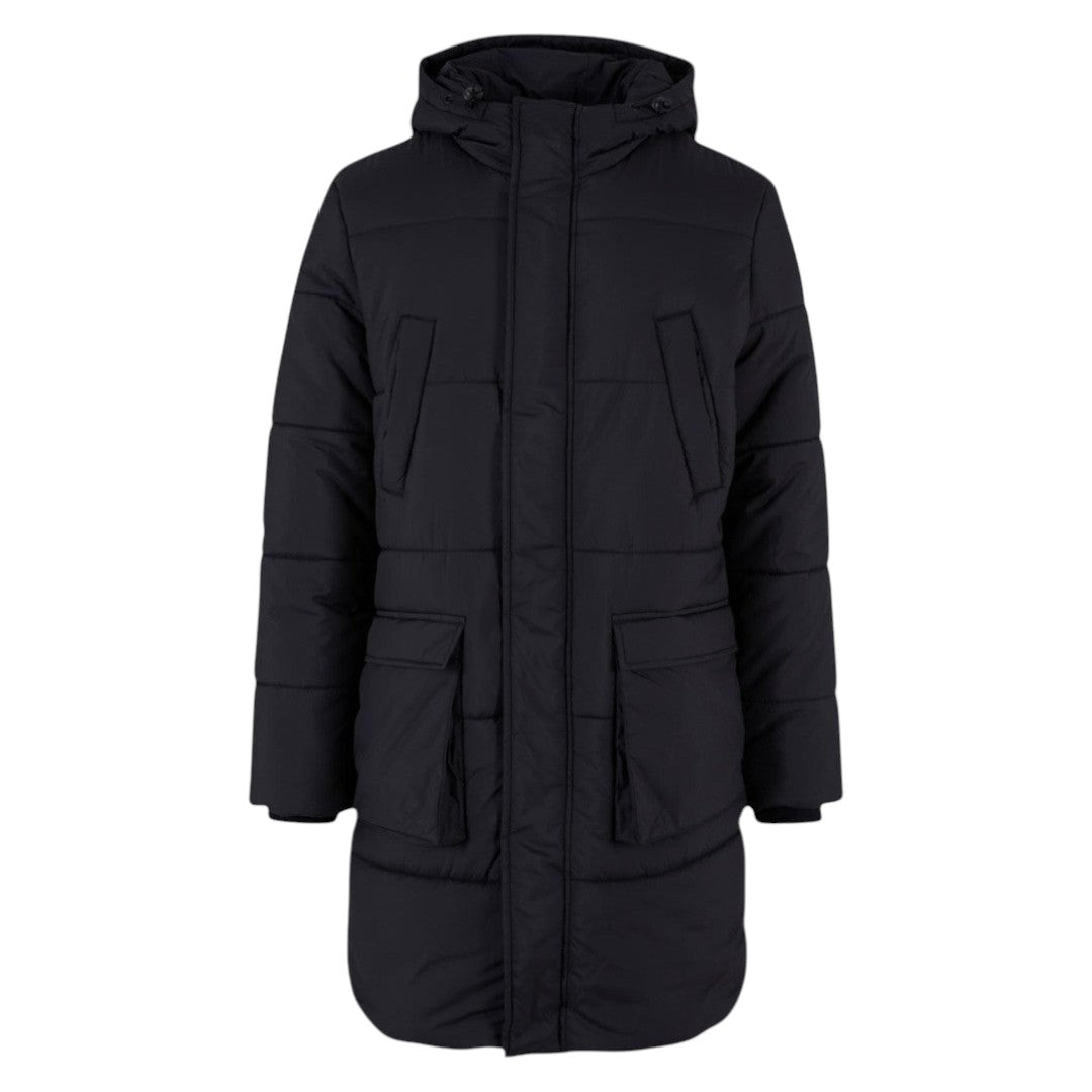 Men's Long Hooded Puffer Jacket | Taffeta Lined | "Jita" - A Grade