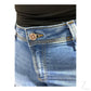 Ladies Super Skinny Super Strong Stretchy Denim Jeans | Semi-Cropped | "Zia"