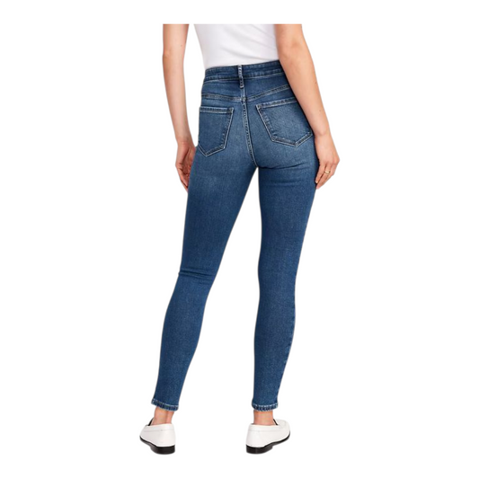 Ladies High Rise Super Skinny Super Stretchy Super Strong Denim Jeans | Plain | "Samina " - A Grade