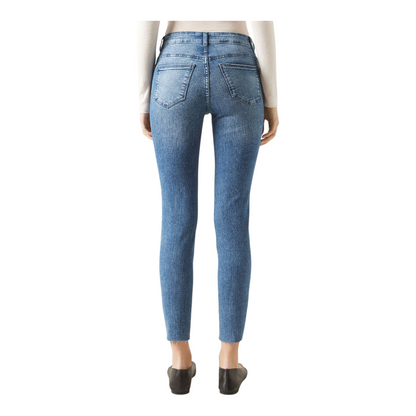 Ladies High Rise Super Skinny Super Stretchy Strong Denim Jeans | Cropped | "Limu" - A Grade