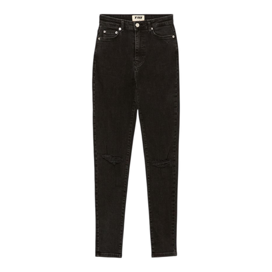 Ladies High Rise Super Stretchy Super Skinny Super Strong Denim Jeans | Ripped | "Khumba" - A Grade